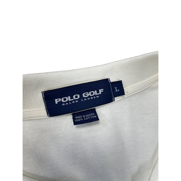 Polo Golf Ralph Lauren Mens white Long Sleeve Polo Shirt size L SKU 9273 - Picture 6 of 12
